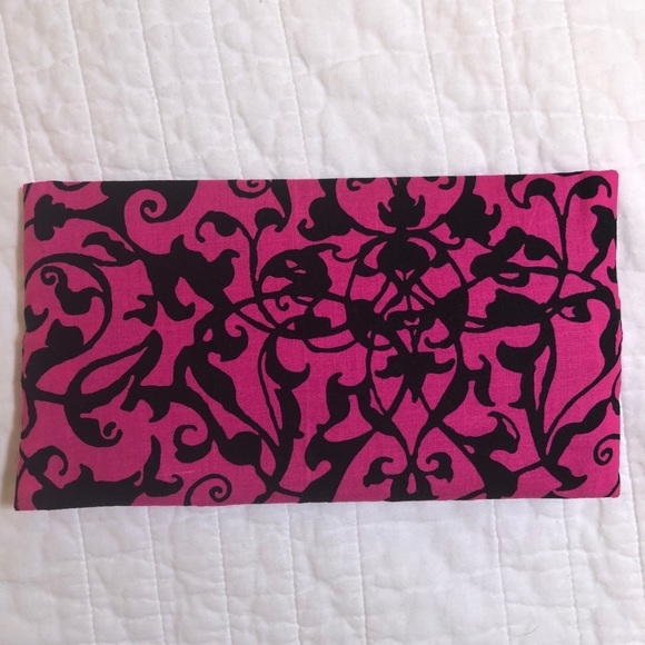 NEW Makeup Junkie Bag Size Mini Pink & Black Print - Picture 5 of 5